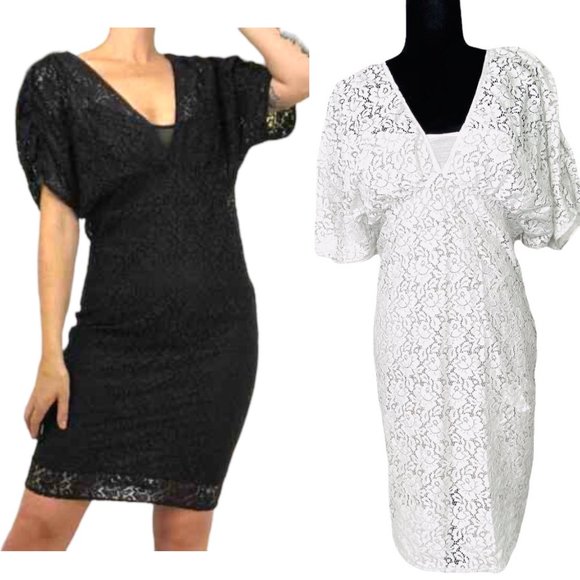 Zara Collection Dress Light Gray All Lace Wedding Guest Party  Size Medium - Picture 14 of 14